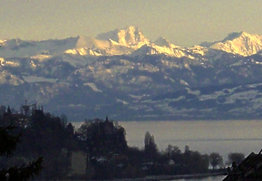 Fernsicht bei Föhnwetter.